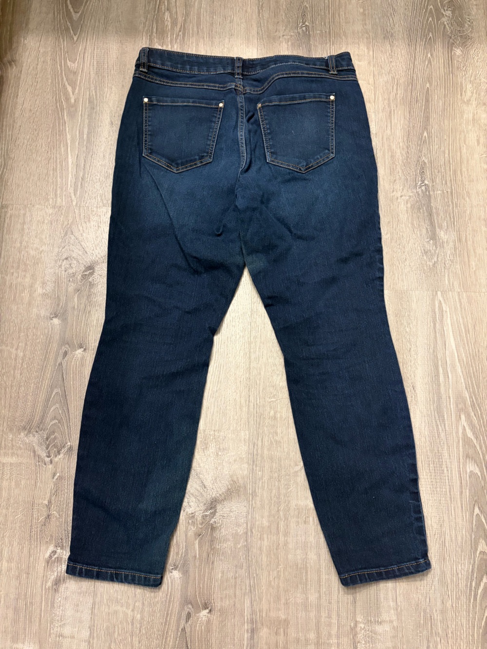 LC Lauren Conrad Womens Jegging Jeans Size 12 Short Blue Super Skinny Denim - Picture 4 of 4